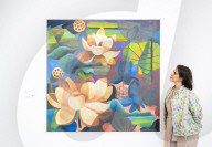 Crossing Borders: Modern Art from South Asia, a landmark exhibition preview at Phillips auction House, London, UK.