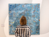 Crossing Borders: Modern Art from South Asia, a landmark exhibition preview at Phillips auction House, London, UK.