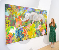 Crossing Borders: Modern Art from South Asia, a landmark exhibition preview at Phillips auction House, London, UK.