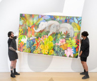 Crossing Borders: Modern Art from South Asia, a landmark exhibition preview at Phillips auction House, London, UK.