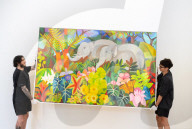Crossing Borders: Modern Art from South Asia, a landmark exhibition preview at Phillips auction House, London, UK.