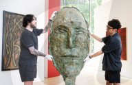Crossing Borders: Modern Art from South Asia, a landmark exhibition preview at Phillips auction House, London, UK.