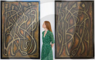 Crossing Borders: Modern Art from South Asia, a landmark exhibition preview at Phillips auction House, London, UK.