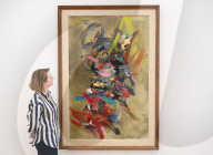 Crossing Borders: Modern Art from South Asia, a landmark exhibition preview at Phillips auction House, London, UK.