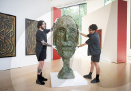 Crossing Borders: Modern Art from South Asia, a landmark exhibition preview at Phillips auction House, London, UK.