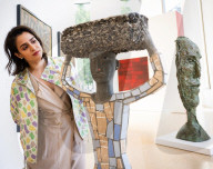 Crossing Borders: Modern Art from South Asia, a landmark exhibition preview at Phillips auction House, London, UK.