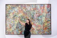 Cosmic Carpark Paintings by Ed Sheeran being sold to raise funds for the Ed Sheeran Foundation, a UK-wide initiative aimed at providing inclusive, high-quality music education for every child at the HENI Gallery,  London, Great Britain 
Press view 
10th