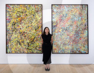 Cosmic Carpark Paintings by Ed Sheeran being sold to raise funds for the Ed Sheeran Foundation, a UK-wide initiative aimed at providing inclusive, high-quality music education for every child at the HENI Gallery,  London, Great Britain 
Press view 
10th
