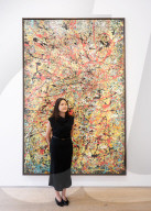 Cosmic Carpark Paintings by Ed Sheeran being sold to raise funds for the Ed Sheeran Foundation, a UK-wide initiative aimed at providing inclusive, high-quality music education for every child at the HENI Gallery,  London, Great Britain 
Press view 
10th
