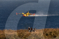 Wildfire Affects Mediterranean Scrub Near Otranto