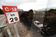 Large-scale Fire In Pauls, Catalonia