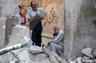 Aftermath of Israeli Strike In Gaza