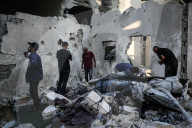 Aftermath of Israeli Strike In Gaza