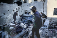 Aftermath of Israeli Strike In Gaza