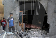 Aftermath of Israeli Strike In Gaza