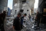 Aftermath of Israeli Strike In Gaza