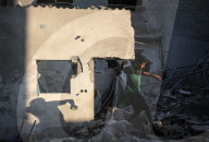 Aftermath of Israeli Strike In Gaza