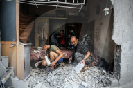 Aftermath of Israeli Strike In Gaza