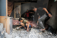 Aftermath of Israeli Strike In Gaza