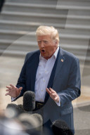 President Trump Departs White House To Review Flood Damage In Texas On July 11, 2025.
