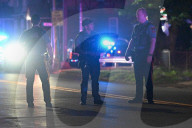 Heavily Armed Law Enforcement Converge On Market Street At Home