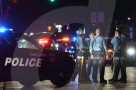 Heavily Armed Law Enforcement Converge On Market Street At Home