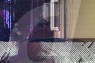 Heavily Armed Law Enforcement Converge On Market Street At Home