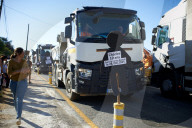 Protest Against The Closure Of The RN126 For The A69 Works In Verfeil