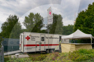 Bavarian Red Cross First Aid Station At Festival Grounds