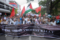 Solidarity March In Nepal For Palestine And Iran
