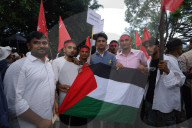 Solidarity March In Nepal For Palestine And Iran