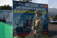 High Security Amid Amarnath Yatra In Pahalgam