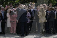 President Trump And First Lady Melania Trump Hold A White House Departure