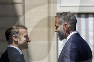 French President Emmanuel Macron Receives Prince Rahim Aga Khan V