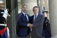 French President Emmanuel Macron Receives Prince Rahim Aga Khan V