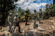 Indian Soldiers Conduct Patrolling Near Baisaran Valley In Pahalgam 