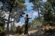 Indian Soldiers Conduct Patrolling Near Baisaran Valley In Pahalgam 