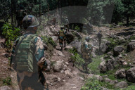 Indian Soldiers Conduct Patrolling Near Baisaran Valley In Pahalgam 