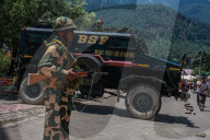 Indian Soldiers Conduct Patrolling Near Baisaran Valley In Pahalgam 