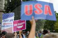 Rally For Laid Off State Department Employees
