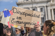 Demonstration In Buenos Aires In Support Of The Disability Emergency Law