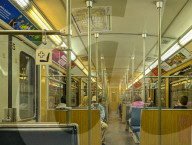 U6 Subway Interior With Passengers In Munich