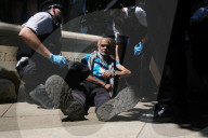 Palestine Action Supporters Gather Outside Parliament In Westminster, London
