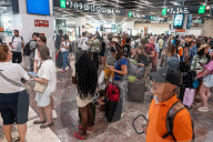 Collapse At Barcelona-Sants Station Due To The DANA In Spain.