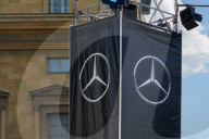Mercedes-Benz Logo On Event Tower