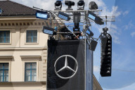 Mercedes-Benz Logo On Event Tower