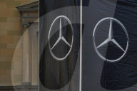 Mercedes-Benz Logo On Event Tower