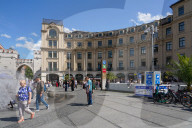 Police Surveillance Unit At Crime Hotspot In Munich