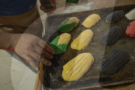 Production Of Mexican Sweet Bread ‘ Concha Elote’
