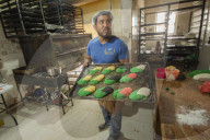 Production Of Mexican Sweet Bread ‘ Concha Elote’